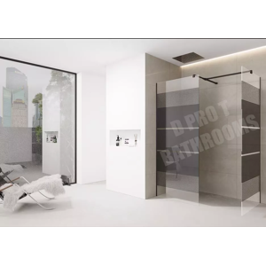 Dirty Pro Tools (1100mm Screen With 900mm End Panel) Black Printed Shower Screen Walk in Wet Roo Dirty Pro Tools (1100mm Screen With 900mm End Panel) Black Printed Shower Screen Walk in Wet Roo