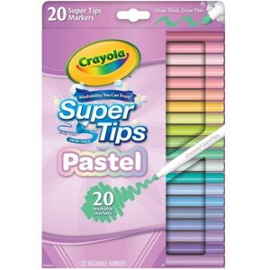 Crayola CYO587516 SuperTips Washable Markers - Pack of 20 Crayola CYO587516 SuperTips Washable Markers - Pack of 20