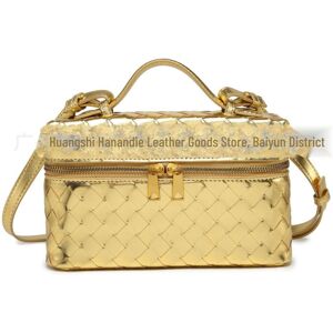 Unbranded (gold) LP19 Versatile Woven Crossbody Handbag and Cosmetic Bag - Trendy One-Shou Unbranded (gold) LP19 Versatile Woven Crossbody Handbag and Cosmetic Bag - Trendy One-Shou