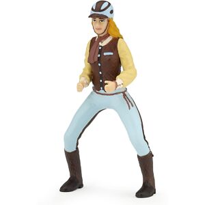 Papo Riding Woman Fashion Figure Blue Papo Riding Woman Fashion Figure Blue