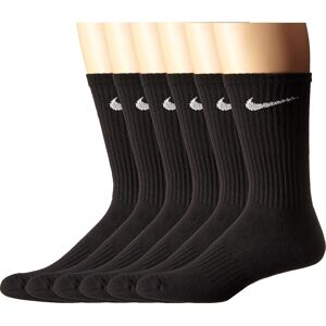 Nike Unisex Performance Cushion Crew Socks (6 Pairs) Black/White Lar Nike Unisex Performance Cushion Crew Socks (6 Pairs) Black/White Lar