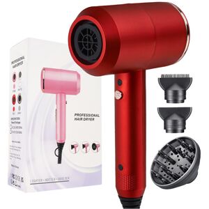 Unbranded (9808 Red, British Rules (240V)) Hairdryer for household high-power negative ion Unbranded (9808 Red, British Rules (240V)) Hairdryer for household high-power negative ion