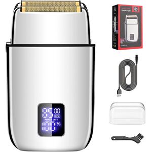 Unbranded (Silver, USB model) Reciprocating electric shaver full body washing men's razor Unbranded (Silver, USB model) Reciprocating electric shaver full body washing men's razor