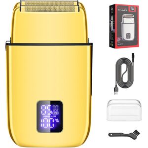 Unbranded (Gold, USB model) Reciprocating electric shaver full body washing men's razor LC Unbranded (Gold, USB model) Reciprocating electric shaver full body washing men's razor LC