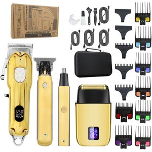 Unbranded (976 Golden) Men's 4-in-1 Hair Salon Household Hair Cutter Set Professional Elec Unbranded (976 Golden) Men's 4-in-1 Hair Salon Household Hair Cutter Set Professional Elec