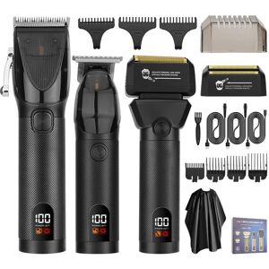 Unbranded (103 Black) Mother and child haircutter set LCD digital display electric haircut Unbranded (103 Black) Mother and child haircutter set LCD digital display electric haircut