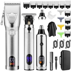 Unbranded (985 Silver) Mother and child haircutter set LCD digital display electric haircu Unbranded (985 Silver) Mother and child haircutter set LCD digital display electric haircu