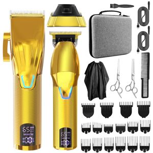 Unbranded (LM-2027A Gold with base) Mother and child haircutter set LCD digital display el Unbranded (LM-2027A Gold with base) Mother and child haircutter set LCD digital display el