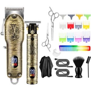 Unbranded (LM-2028-Ancient bronze) Mother and child haircutter set LCD digital display ele Unbranded (LM-2028-Ancient bronze) Mother and child haircutter set LCD digital display ele