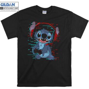 Gildan (M) Lilo & Stitch Gamer Glitch Headset T shirt T-shirt Gildan (M) Lilo & Stitch Gamer Glitch Headset T shirt T-shirt