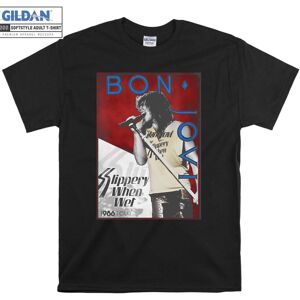 Gildan (M) Bon Jovi 86 Tour Rock Band Rock T-shirt Gildan (M) Bon Jovi 86 Tour Rock Band Rock T-shirt