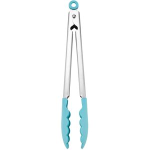 KitchenAid Silicone Tipped Stainless Steel Tongs 12 Inch Aqua Sky KitchenAid Silicone Tipped Stainless Steel Tongs 12 Inch Aqua Sky