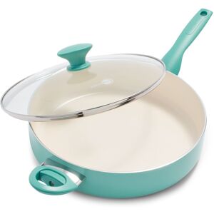 GreenPan Rio Healthy Ceramic Nonstick 5QT Saute Pan Jumbo Cooker with Helper Han GreenPan Rio Healthy Ceramic Nonstick 5QT Saute Pan Jumbo Cooker with Helper Han