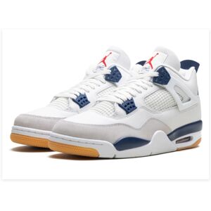 Unbranded (UK7.5) Air Jordan 4 Retro SB 'White Navy'Womens Men's Adult Kids AJ4 Unbranded (UK7.5) Air Jordan 4 Retro SB 'White Navy'Womens Men's Adult Kids AJ4