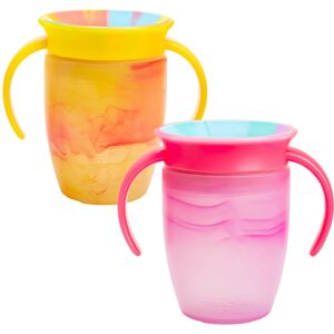 Munchkin Miracle 360 6+ Month 7oz Baby Sippy Cups (2-Pack). Trainer Cup, Spill-F Munchkin Miracle 360 6+ Month 7oz Baby Sippy Cups (2-Pack). Trainer Cup, Spill-F