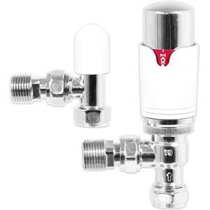 SPARES2GO Self Balancing TRV Kit 15mm Thermostatic Radiator Valve Lockshield Heating Tempe SPARES2GO Self Balancing TRV Kit 15mm Thermostatic Radiator Valve Lockshield Heating Tempe