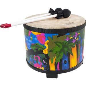 Remo KD-5080-01 Kids Percussion Floor Tom Drum - Fabric Rain Forest 10"""""""" Remo KD-5080-01 Kids Percussion Floor Tom Drum - Fabric Rain Forest 10""""""""