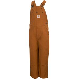 Carhartt Boys' Canvas Bib Overall Brown 4 Carhartt Boys' Canvas Bib Overall Brown 4
