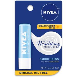NIVEA Smoothness Lip Care - Broad Spectrum SPF 15 For Chapped Lips - .17 oz. Sti NIVEA Smoothness Lip Care - Broad Spectrum SPF 15 For Chapped Lips - .17 oz. Sti