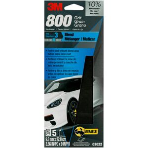 3M Wetordry Sandpaper 03022 800 Grit 3 2/3 in x 9 in 5 Sheets Per Pack 3M Wetordry Sandpaper 03022 800 Grit 3 2/3 in x 9 in 5 Sheets Per Pack