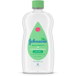 Johnson's Baby Oil Mineral Oil Enriched with Aloe Vera and Vitamin E 20 fl. Oz Johnson's Baby Oil Mineral Oil Enriched with Aloe Vera and Vitamin E 20 fl. Oz