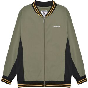 (L, Khaki Green/Black/Gold) Lambretta Mens Vintage Track Jacket (L, Khaki Green/Black/Gold) Lambretta Mens Vintage Track Jacket