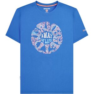 (M, Dark Blue) Lambretta Mens SS24 Paisley Roundel T-Shirt (M, Dark Blue) Lambretta Mens SS24 Paisley Roundel T-Shirt