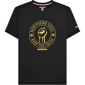 (L, Black/Gold) Lambretta Mens Northern Soul T-Shirt (L, Black/Gold) Lambretta Mens Northern Soul T-Shirt