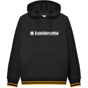 (L, Black/Gold) Lambretta Mens Logo Hoodie (L, Black/Gold) Lambretta Mens Logo Hoodie