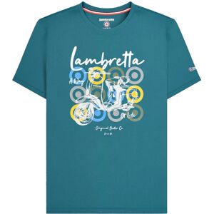 (L, Gulf Coast) Lambretta Mens Scooter Branded T-Shirt (L, Gulf Coast) Lambretta Mens Scooter Branded T-Shirt