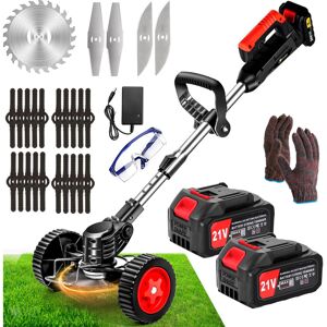 Unbranded Cordless Strimmer 21v Garden Strimmer with 2 4.0Ah Batteries Grass Trimmers with Unbranded Cordless Strimmer 21v Garden Strimmer with 2 4.0Ah Batteries Grass Trimmers with