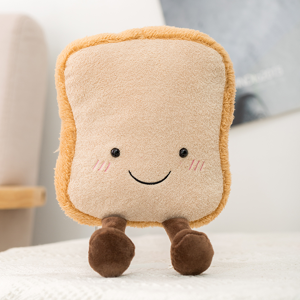 Unbranded (bread 18x28cm, see choice option) Cartoon Egg Stuffed Toy Expression Food Bread Unbranded (bread 18x28cm, see choice option) Cartoon Egg Stuffed Toy Expression Food Bread