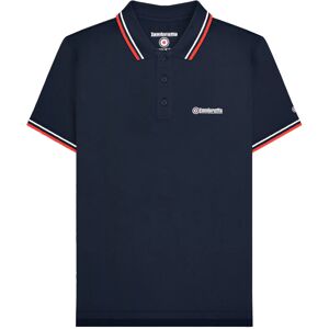 (XL, Dark Navy/White/Red) Lambretta Mens SS25 Twin Tip Polo Shirt (XL, Dark Navy/White/Red) Lambretta Mens SS25 Twin Tip Polo Shirt