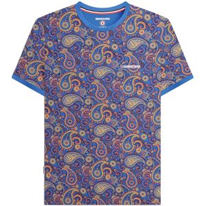 (3XL, Dark Blue/Sand) Lambretta Mens SS25 Paisley T-Shirt (3XL, Dark Blue/Sand) Lambretta Mens SS25 Paisley T-Shirt
