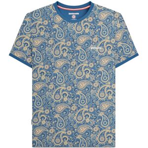 (M, Dark Blue/Cream) Lambretta Mens SS25 Paisley T-Shirt (M, Dark Blue/Cream) Lambretta Mens SS25 Paisley T-Shirt