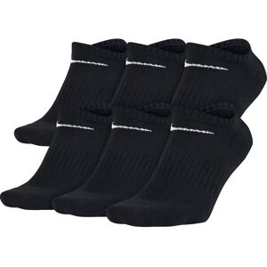 Nike Unisex Performance Cushion No-Show Socks with Band 6 Pairs Black/White Me Nike Unisex Performance Cushion No-Show Socks with Band 6 Pairs Black/White Me
