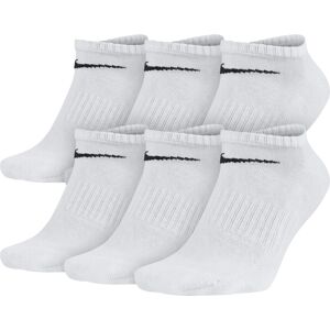 Nike Unisex Performance Cushion No-Show Socks with Band 6 Pairs White/Black X- Nike Unisex Performance Cushion No-Show Socks with Band 6 Pairs White/Black X-