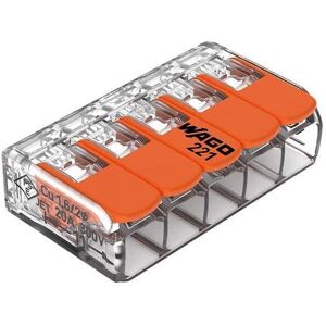 Wago 221 Series 5 Port Lever Wire Connector - Pack of 10 Wago 221 Series 5 Port Lever Wire Connector - Pack of 10