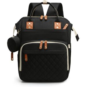 Unbranded ( black) Large Capacity Waterproof Diaper Backpack for Mom and Dad with Insulate Unbranded ( black) Large Capacity Waterproof Diaper Backpack for Mom and Dad with Insulate