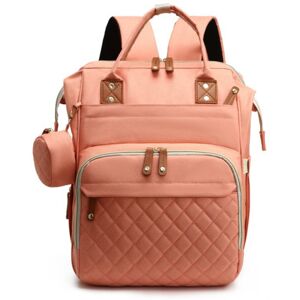 Unbranded ( pink) Large Capacity Waterproof Diaper Backpack for Mom and Dad with Insulated Unbranded ( pink) Large Capacity Waterproof Diaper Backpack for Mom and Dad with Insulated