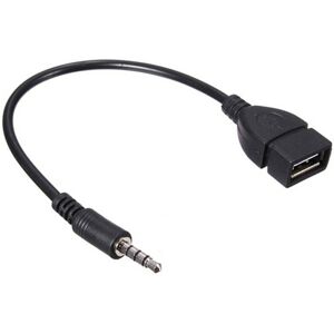HOD Electronics 3.5Mm Male Audio Aux Jack To Usb 2.0 Type Female Converter Adapter Cable Cables HOD Electronics 3.5Mm Male Audio Aux Jack To Usb 2.0 Type Female Converter Adapter Cable Cables
