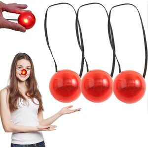 Unbranded (3 Pcs) LED Glowing Red Nose 3/6Pcs Funny Clown Nose for Red Nose Day,Blinking R Unbranded (3 Pcs) LED Glowing Red Nose 3/6Pcs Funny Clown Nose for Red Nose Day,Blinking R
