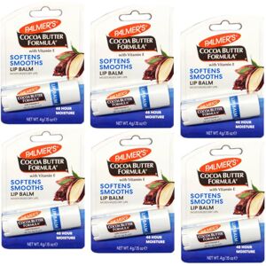 Palmer's Palmers Cocoa Butter Formula Moisturizing Lip Balm 015 oz Pack of 6 Palmer's Palmers Cocoa Butter Formula Moisturizing Lip Balm 015 oz Pack of 6