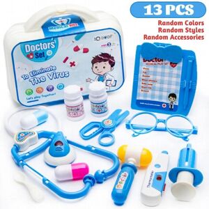 Unbranded 13pcs/set Pretend Play Kids Toys Doctor Set Simulation Medical Equipment Stethos Unbranded 13pcs/set Pretend Play Kids Toys Doctor Set Simulation Medical Equipment Stethos