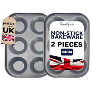 Samuel Groves 2 x 6 Hole Yorkshire Pudding / Cake Tray (24cm) Samuel Groves 2 x 6 Hole Yorkshire Pudding / Cake Tray (24cm)