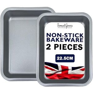 Samuel Groves 2 x Non-Stick Single Portion Tray (23cm) Samuel Groves 2 x Non-Stick Single Portion Tray (23cm)