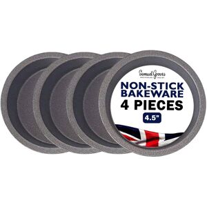 Samuel Groves 4 x Non-Stick Deep Round Pie Tin (4.5 inch) Samuel Groves 4 x Non-Stick Deep Round Pie Tin (4.5 inch)