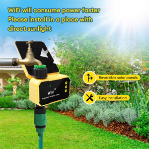 Jojomino Household WIFI Solar Irrigation Timer Smart APP Control Automatic System Outdoor Jojomino Household WIFI Solar Irrigation Timer Smart APP Control Automatic System Outdoor