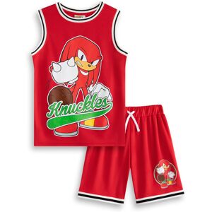 (5-6 Years) Sonic the Hedgehog 2 Piece Basketball Set (Boys Red) (5-6 Years) Sonic the Hedgehog 2 Piece Basketball Set (Boys Red)
