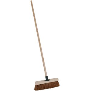 CHARLES BENTLEY Outdoor Broom, Coco Fibre, Fibre Bristles, 4ft Handle, Outdoor B CHARLES BENTLEY Outdoor Broom, Coco Fibre, Fibre Bristles, 4ft Handle, Outdoor B